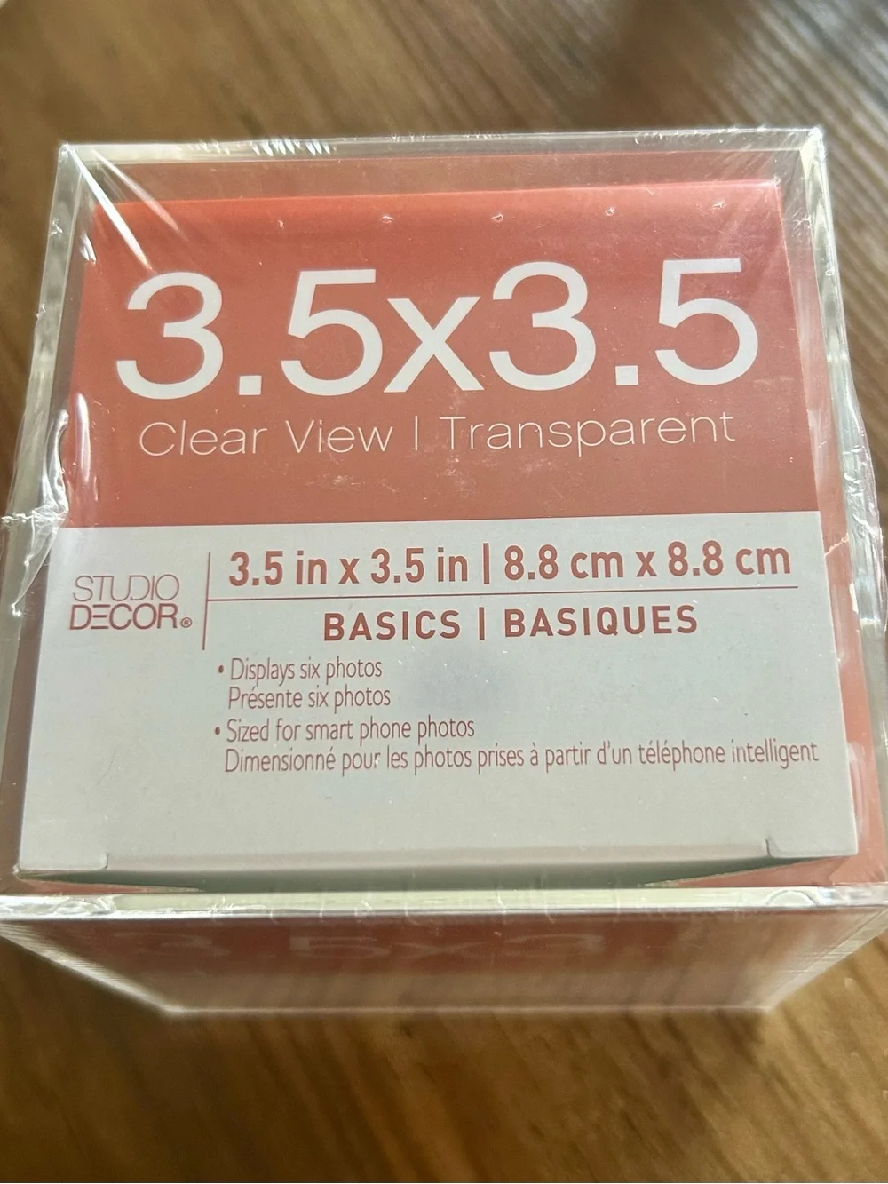 Studio Décor Clear View Photo Cube - Transparent